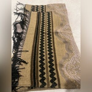 Free people woven poncho blanket.